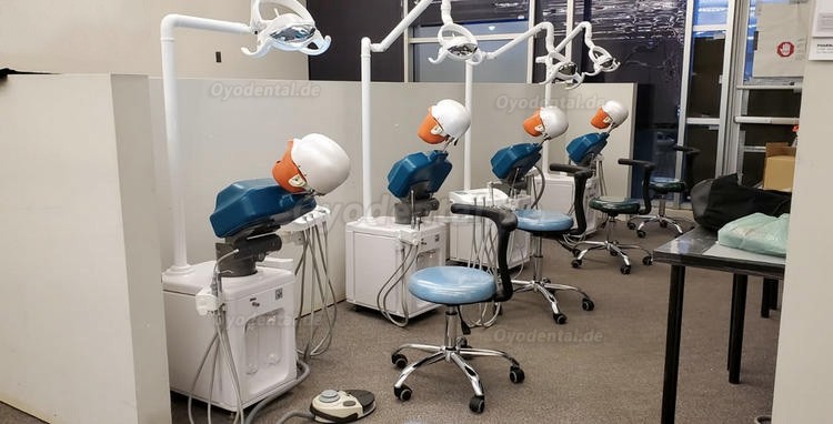 Jingle JG-A2 Simulationseinheiten Patientensimulator Phantomkopf mit Zahnarzthocker und Zahnlampe